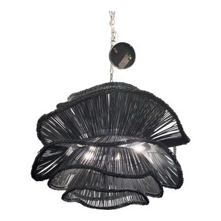 Made Goods Alondra Chandelier, Dark Charcoal For Sale