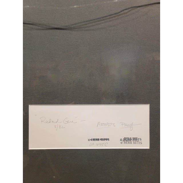 Herb Ritts -1982 Study Portrait of Richard Gere -Rare Original Silver Gelatin Photo For Sale In Los Angeles - Image 6 of 7