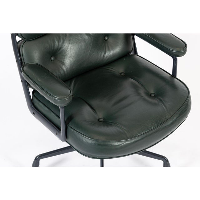 Green Leather Time Life Office Chair by Eames for Herman Miller 1996 For Sale - Image 14 of 14