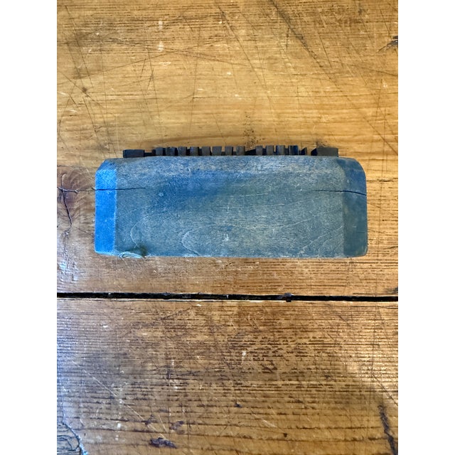Vintage Wood Block Metal Stamp "Exported From England" For Sale In Portland, OR - Image 6 of 8