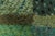 A rare and vibrant example of mid-century Scandinavian textile design, this Swedish Rya rug titled "Alvastra Green" was...