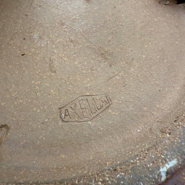 Mid Century 1960s Axella Denmark Large Modernist Shallow Sculptural Bowl For Sale - Image 9 of 12