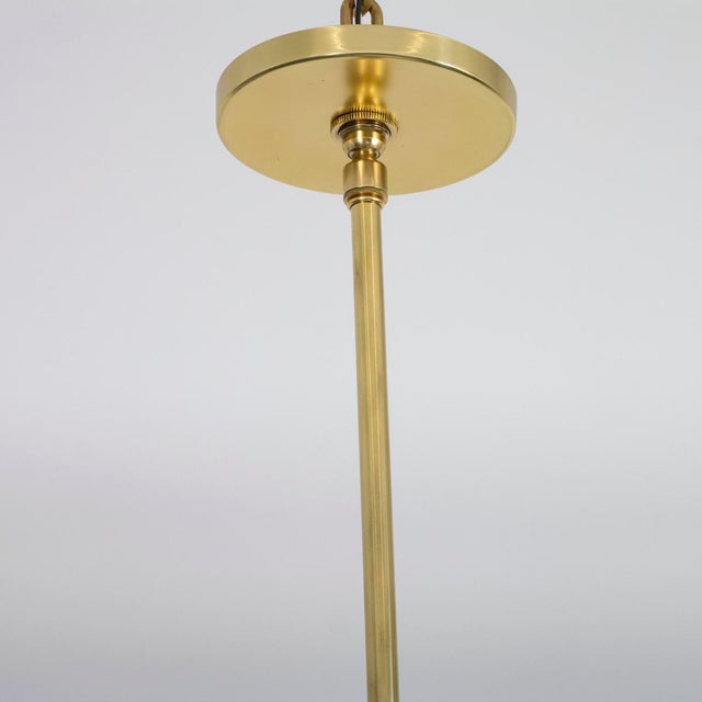 White Alabaster dome pendant For Sale - Image 8 of 8