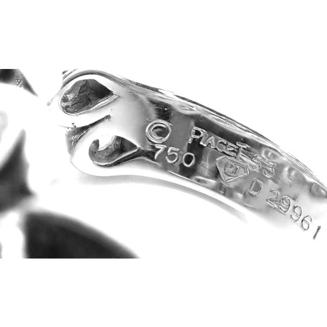 Metal Piaget Magic Reflection Diamond Flexible White Gold Ring, Size 6.25 For Sale - Image 7 of 9