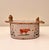 An antique Norwegian wooden tine box, hand-painted and dated 1902, representing a traditional form of Scandinavian folk...