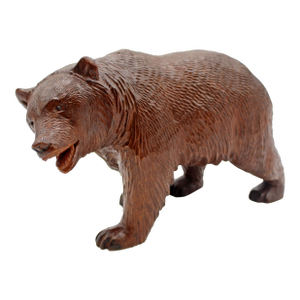 Late 19th Century Medium Size Swiss Strolling Black Forest Bear