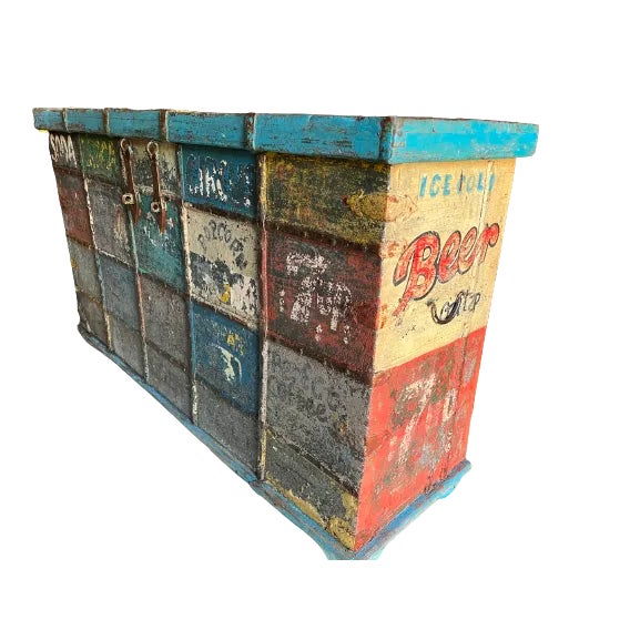 Asian Antique Amazing Antique and Original Handmade Trunk / Chest From India For Sale - Image 3 of 5