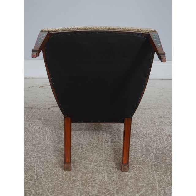 Maitland Smith Adams Style Hand Painted Shield Back Chair For Sale - Image 18 of 18