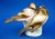 A delightful pair of porcelain sparrows, entirely hand-decorated with airbrushing, depicted in a flirtatious manner. In...