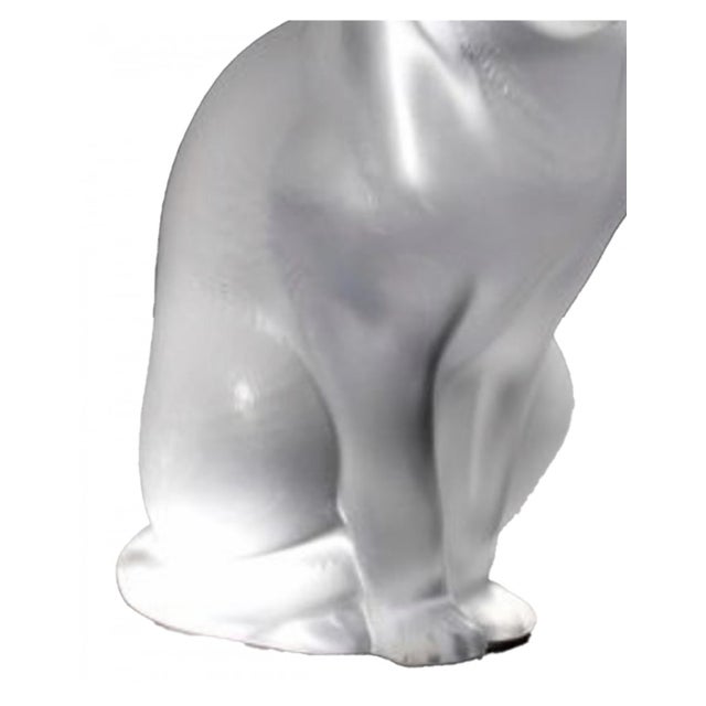 Subject Model Sitting Cat in Crystal by René Lalique, France, 1932 For Sale - Image 3 of 5