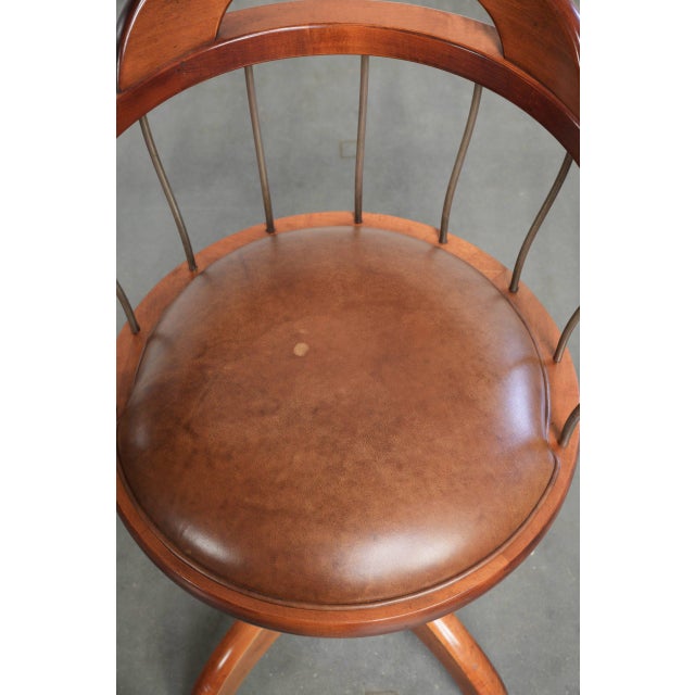 Vintage Swivel Schuitema Chairs with Cowhide Leather Seat, Set of 3 For Sale - Image 6 of 18