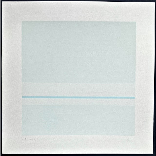 1970s Antonio Calderara, Untitled, 1971, Color Screen Print For Sale - Image 5 of 5