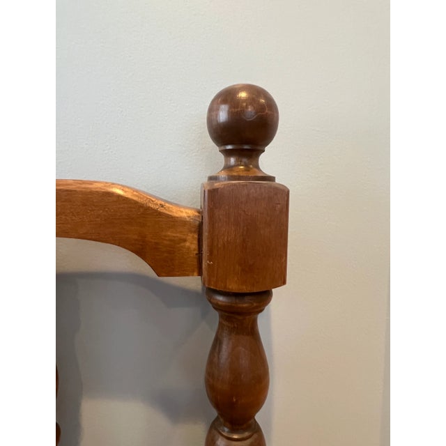 Brown 1970s Vintage Traditional Twin Headboard For Sale - Image 8 of 12