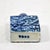 Stone Vintage Blue and White Floral Chinese Snuff Bottle With Green Stone Top For Sale - Image 7 of 8