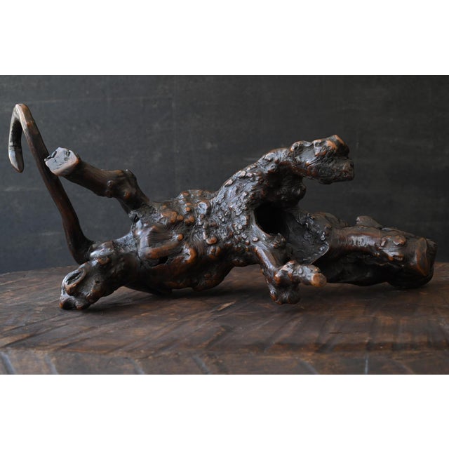 Japanese Wood Burl Animal-Form Object / Mitate Folk Art / 20th Century / Sc169 For Sale - Image 14 of 17