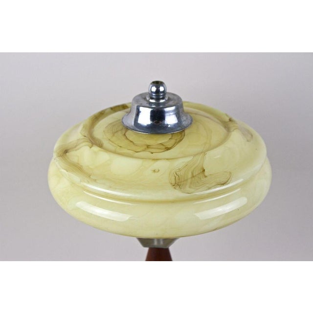 Art Deco Table Lamp with Glass Lampshade, 1930 For Sale - Image 11 of 18