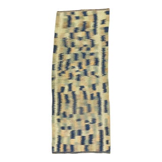 Primitive Vintage Turkish Kilim - 4' x 9'7" For Sale