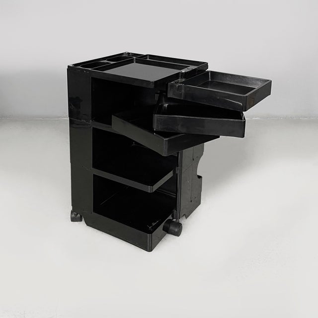 Italian Modern Brown Boby Storage Trolley by Joe Colombo for Bieffeplast, 1970s For Sale - Image 3 of 18