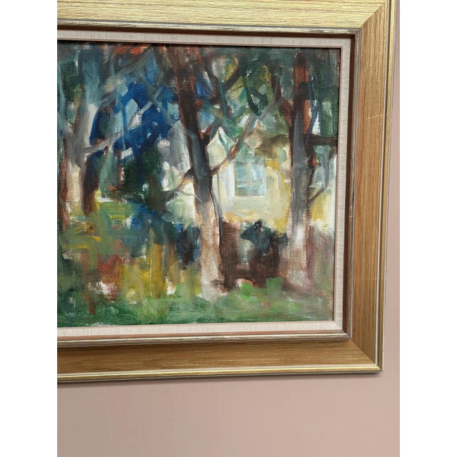 Pia Hesselmark‑Campbell, Neighbor's House, 1960s, Oil on Canvas, Framed For Sale - Image 5 of 18