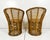 Vintage Rattan Albini Style Chairs- a Pair For Sale In Tampa - Image 6 of 12