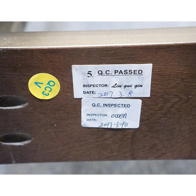 Caracole Classic Charcoal Anegre Transitional Contemporary Style Queen Size Bed 016-107 For Sale - Image 12 of 12