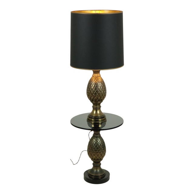Pineapple Lamp and Table Loevsky & Loevsky for Deknudt, 1970s, Set of 2 For Sale - Image 4 of 18