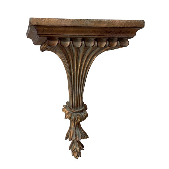Chiswick Wall Bracket Shelf attributed to Chelsea House, no label or branding on shelf 7 1/4” deep x 9 5/8” wide x 13 1/4”...