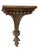 Chiswick Wall Bracket Shelf attributed to Chelsea House, no label or branding on shelf 7 1/4” deep x 9 5/8” wide x 13 1/4”...