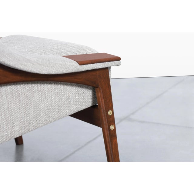 Scandinavian Modern Walnut Armchair Attributed to Folke Ohlsson for Dux For Sale - Image 10 of 12