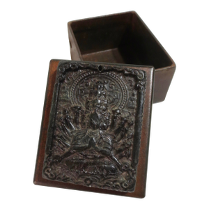 Buddhist Iron Desk Box
