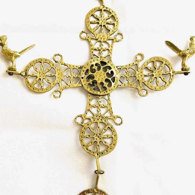 Gold Crucifix, Early 20th Century For Sale - Image 3 of 5