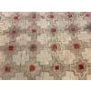 1900s Brown Geometric Folk Art Antique American Hooked Rug Knotted Wool Carpet For Sale - Image 9 of 9