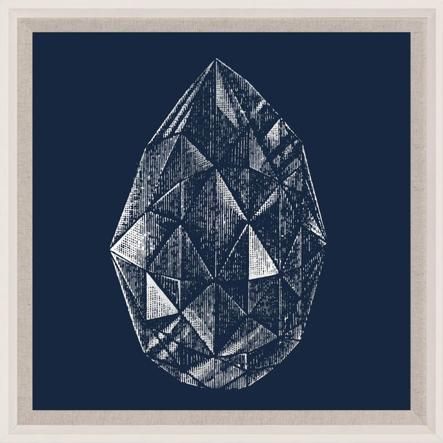 Contemporary Diamonds: Pear, Framed Artwork For Sale - Image 3 of 3