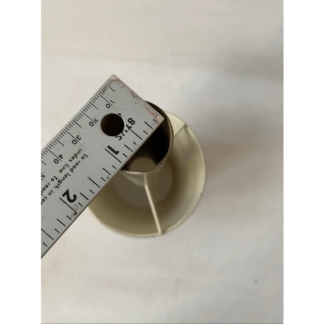 Vintage Modern Style Toleware Metal Small Lamp Shade With Sleeve For Sale In Pittsburgh - Image 6 of 6