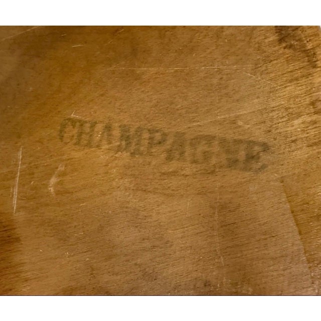 Wood Mid-Century Modern Heywood Wakefield Champagne Upholstered Stool For Sale - Image 7 of 7