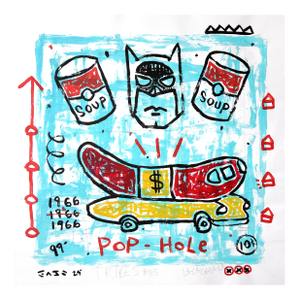Hit the Pop Hole - Pop Art Food Painting Original Artwork by Gary John