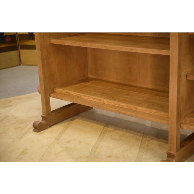 Art Deco Modernist Oak Shelf, 1940s For Sale - Image 10 of 13