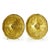 Gilded Bronze Plaques with Profiles of Saints, Set of 2 For Sale - Image 4 of 5