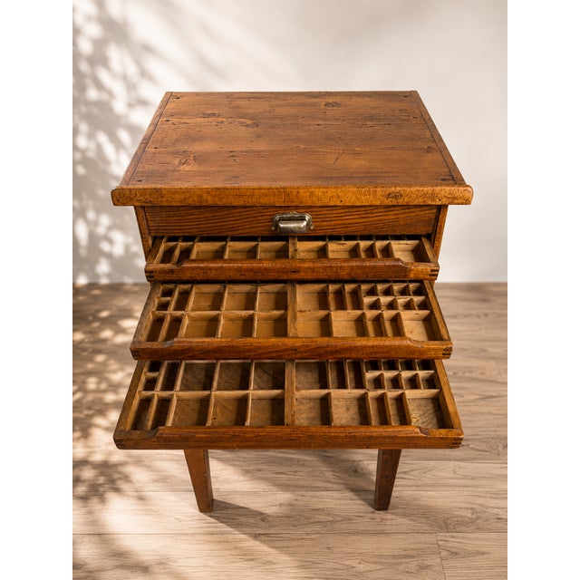 French Printers Cabinet with 7 Drawers, 19th Century For Sale - Image 4 of 8