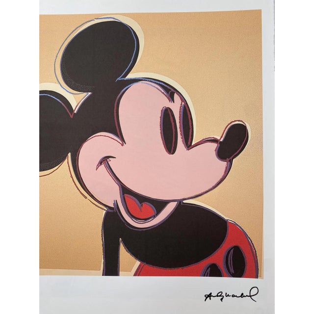 Andy Warhol "Mickey Mouse" lithograph in colors on Arches paper, Georges Israel Editeur, sheet size 38,5 x 57 cm, plate...