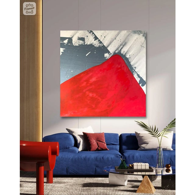 2020s Matthew Izzo Painting on Canvas Titled "Red Mountain" For Sale - Image 5 of 6