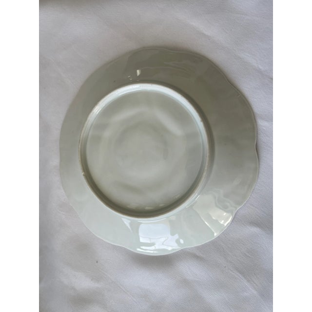 Late 19th Century Antique Majolica White Oyster Plate For Sale - Image 5 of 10