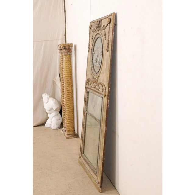 18th Century 18th Century French Petit Enfant Trumeau Mirror For Sale - Image 5 of 9
