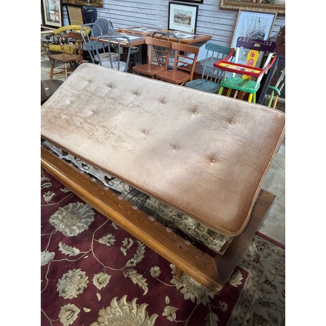 Textile 1960s MId Century Modern Velv Sofa/Daybed in the Style of Adrian Pearsall For Sale - Image 7 of 7