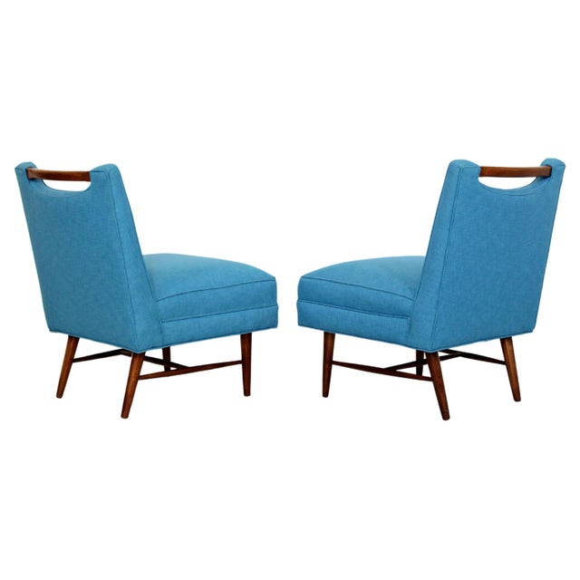 1960s Set of 4 Mid-Century Modern Harvey Probber Game Slipper Chairs For Sale - Image 5 of 6