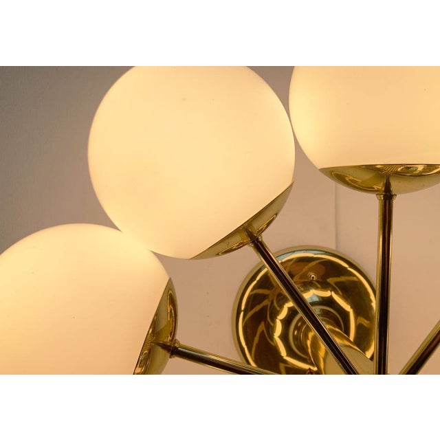 Mid-Century Modern Space Age German Brass Ceiling Lamp from Kaiser Leuchten, 1960s For Sale - Image 12 of 18