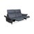 Animal Skin Himolla 1065 Leather Two-Seater Blue Grey Electric Function Sofa For Sale - Image 7 of 18