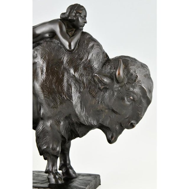Art Deco Bronze Sculpture by Karl Donndorf, 1930 For Sale - Image 12 of 13