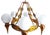 Art Deco Hanging Lamp, 1950s For Sale - Image 10 of 11