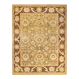 Mogul, One-of-a-Kind Hand-Knotted Area Rug - Green, 8' 0" x 10' 4" For Sale